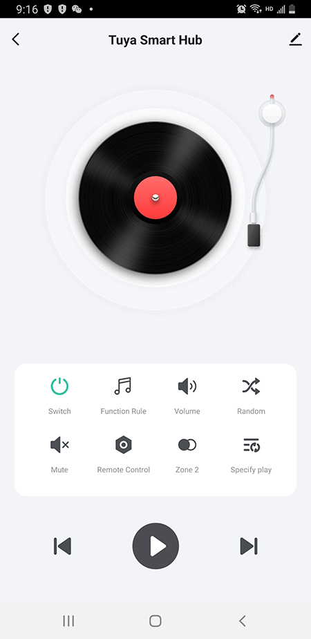 Control or Play Music on Tuya Smart App