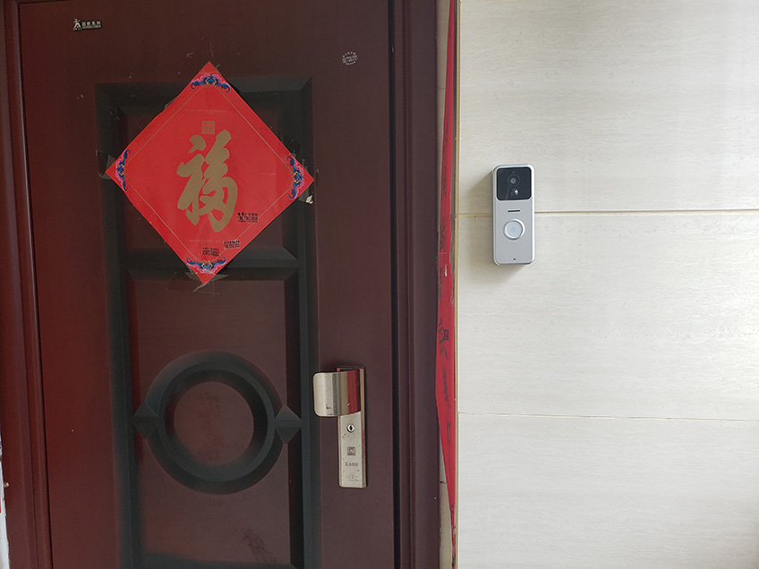 Wireless smart doorbell installation